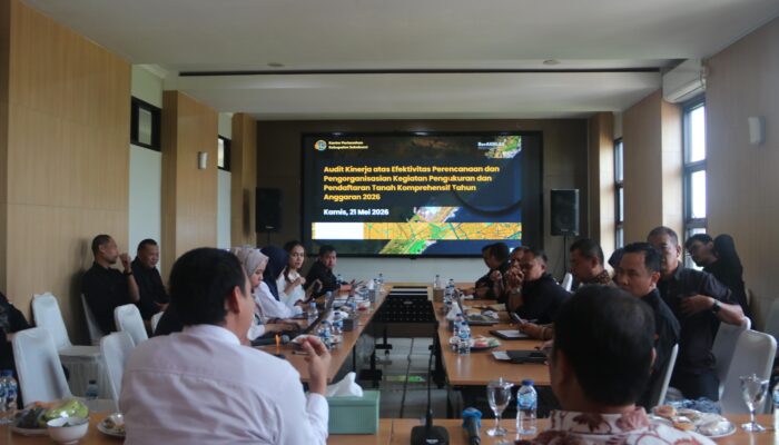 Kantah Sukabumi Genjot Efektivitas Pendaftaran Tanah Olahan Audit