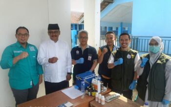 Disnak Sukabumi Periksa Massal Domba BUMDes Cibentang Sambut Tahun Baru Islam 1448 H