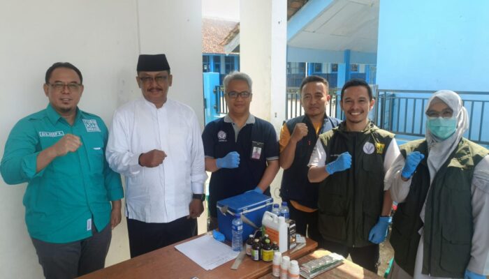 Disnak Sukabumi Periksa Massal Domba BUMDes Cibentang Sambut Tahun Baru Islam 1448 H