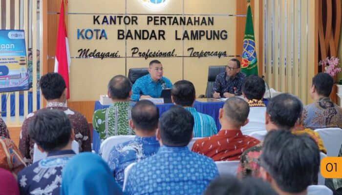 Kunjungi Kantah Bandar Lampung, Wamen ATR/BPN Tinjau Langsung Program PELATARAN