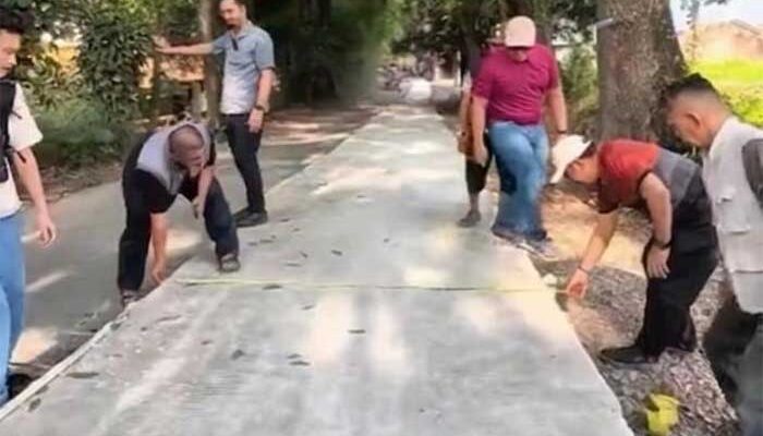 Bupati Sukabumi Sidak Pembangunan Jalan Sukaraja -Paldua