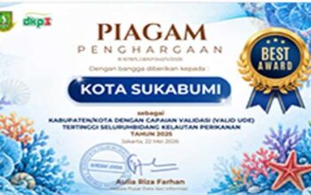 Kota Sukabumi Kembali Harumkan Nama Daerah, Raih Penghargaan Nasional di Bidang Perikanan