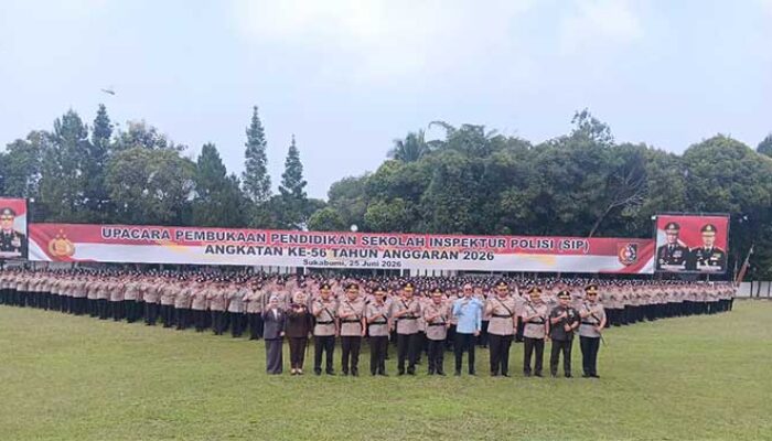 1.161 Peserta Sekolah Inspektur Polisi Angkatan 56 Resmi Digembleng di Setukpa Lemdiklat Polri