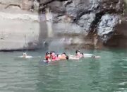 Wisatawan Asal Simpenan Tenggelam di Curug Larangan
