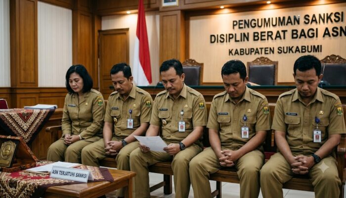 Lima ASN Kabupaten Sukabumi Dijatuhi Sanksi Berat