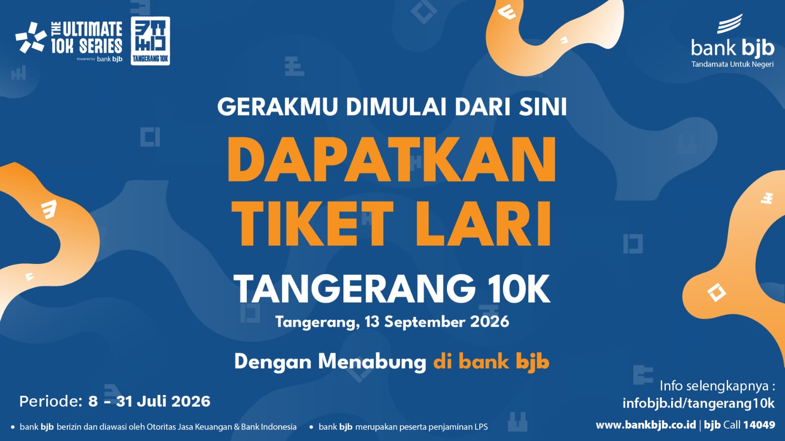 Bank BJB Permudah Pecinta Lari Raih Tiket Tangerang 10K Melalui Program Tabungan