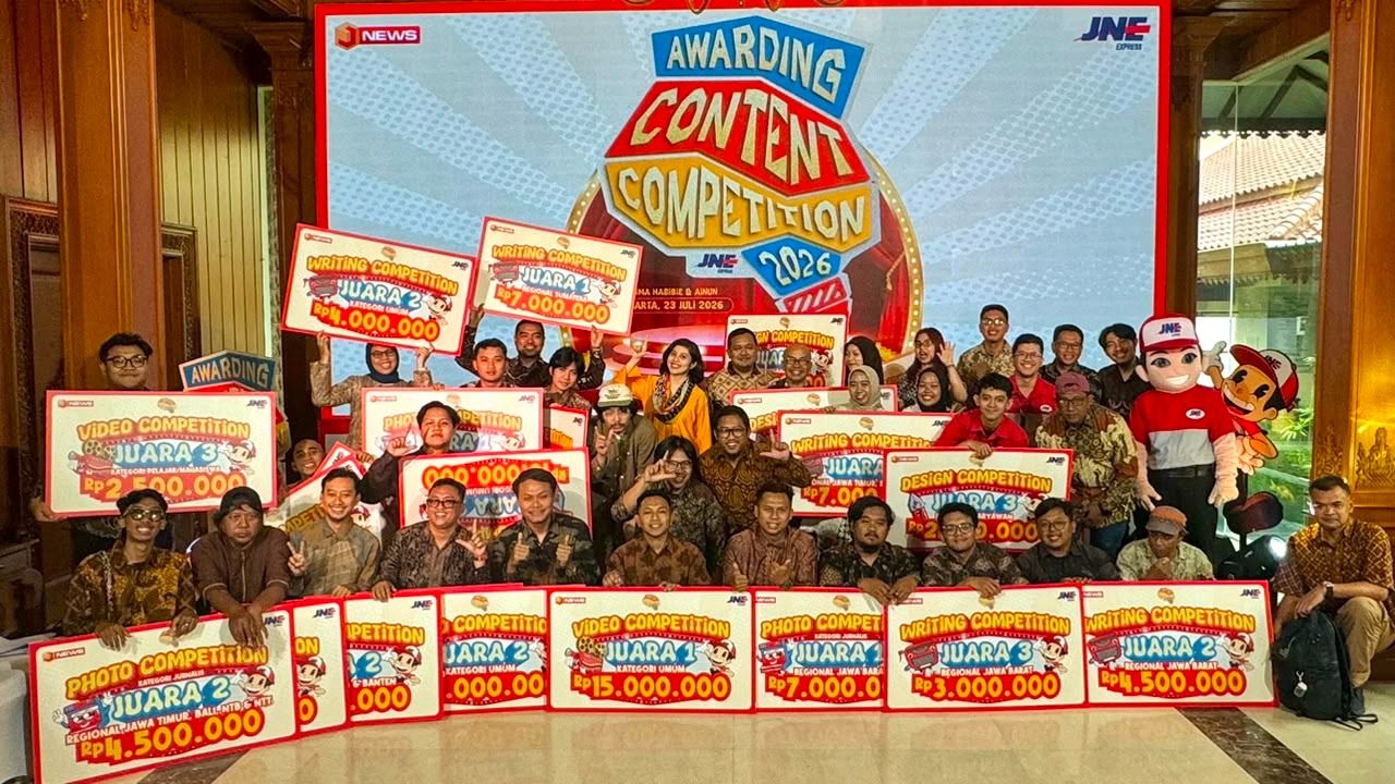 Puncak Penghargaan JNE Content Competition 2026, Wadah Kreativitas Anak Bangsa