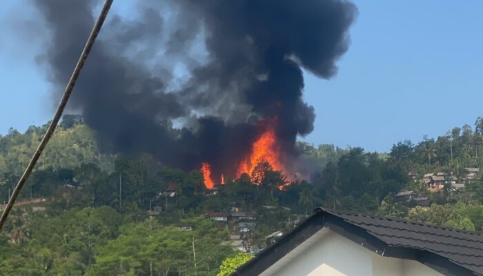 Kebakaran Hebat Guncang Kampung Cipta Mulya, Sukabumi