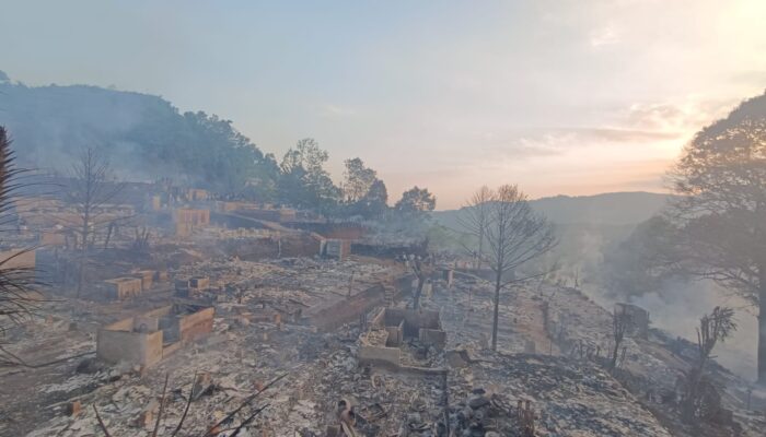 70 Rumah Adat di Kasepuhan Cipta Mulya Ludes Terbakar