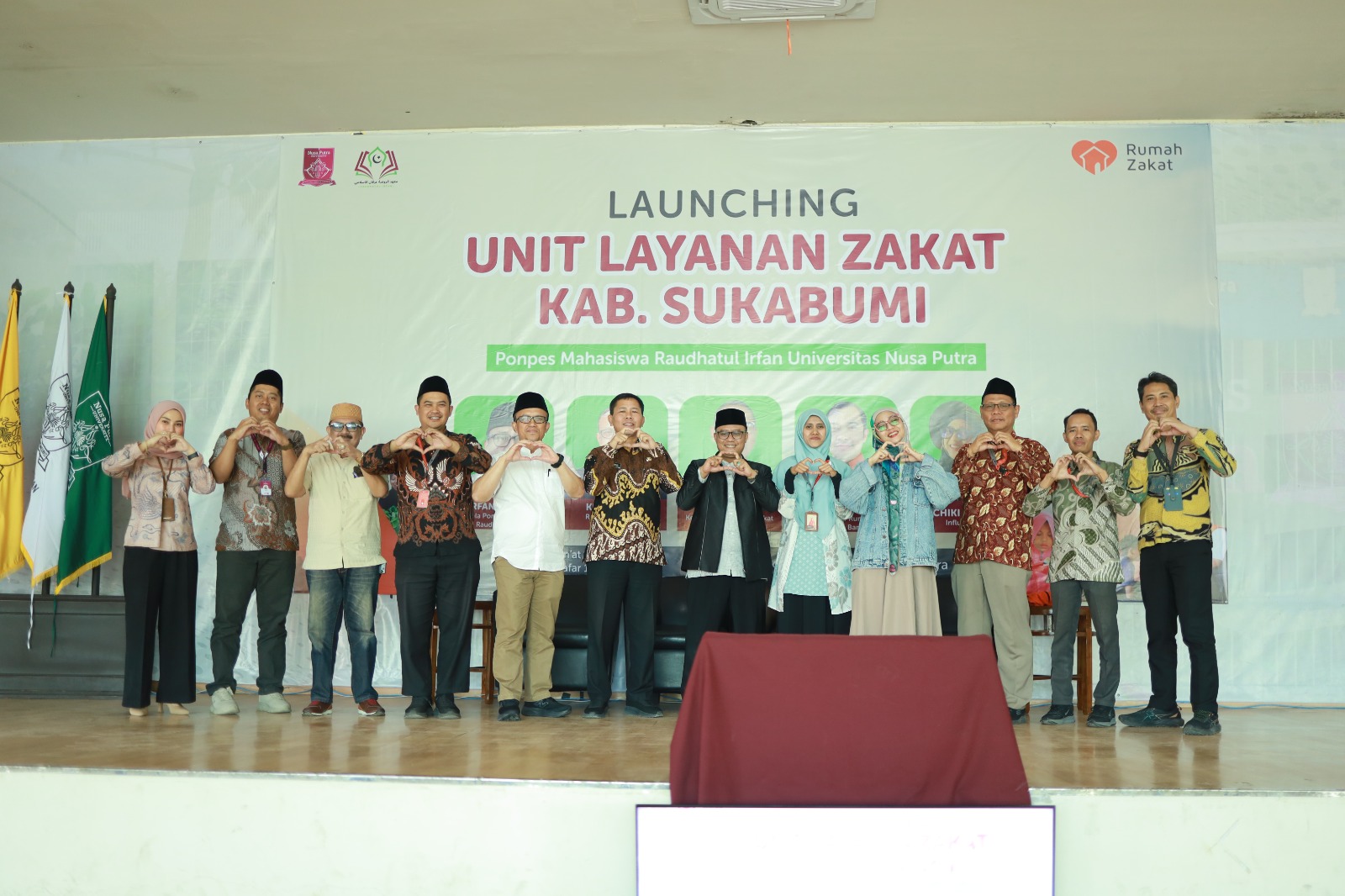Nusa Putra University Luncurkan Unit Layanan Zakat Bersama Rumah Zakat