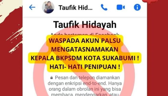 Akun Palsu Catut Nama Kepala BKPSDM, Warga Diminta Waspada