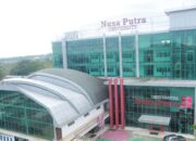KAMPUS NUSA PUTRA: Gedung Nusa Putra University di Kabupaten Sukabumi.