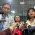Kuasa hukum korban asusila Ketua KPU RI Hasyim Asy'ari, Aristo Pangaribuan (kiri) dan Maria Dianita Prosperianti saat memberikan keterangan pers di Kantor DKPP RI, Jakarta, Rabu (3/7/2024). (Rio Feisal)