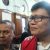 Gregorius Ronald Tannur senyum-senyum usai sidang putusan di Pengadilan Negeri Surabaya.-Didik untuk Harian Disway-